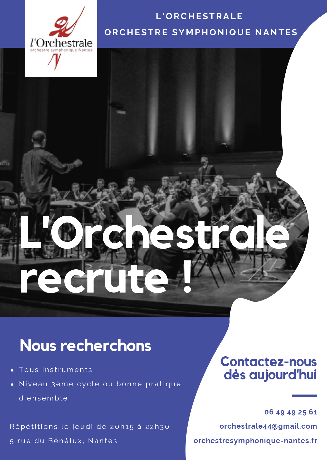 L'Orchestrale recrute